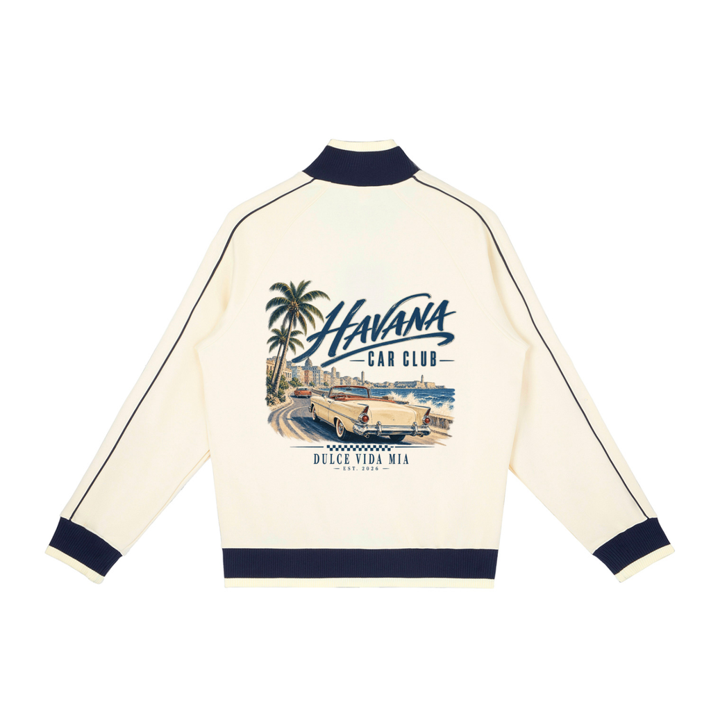 Havana Car Club Raglan Zip Track Jacket