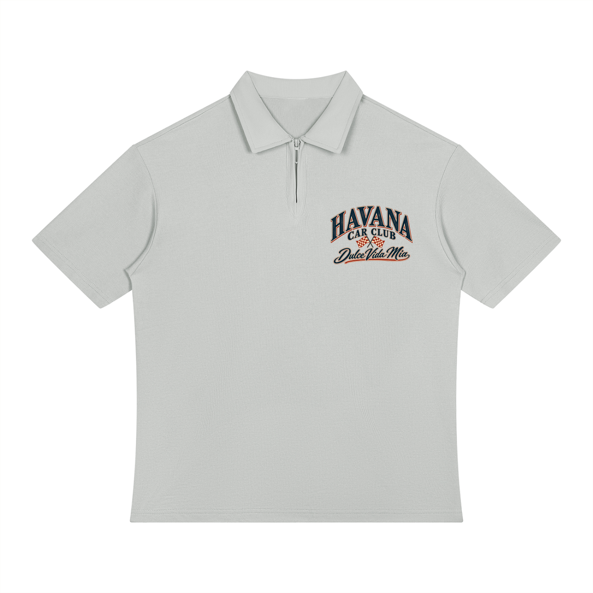 Havana Car Club Quarter-Zip Polo