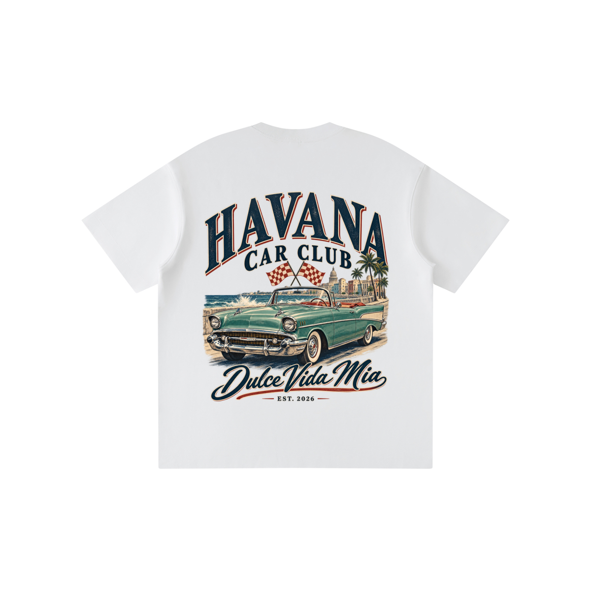 Kids Havana Classic Car Back Print Tee