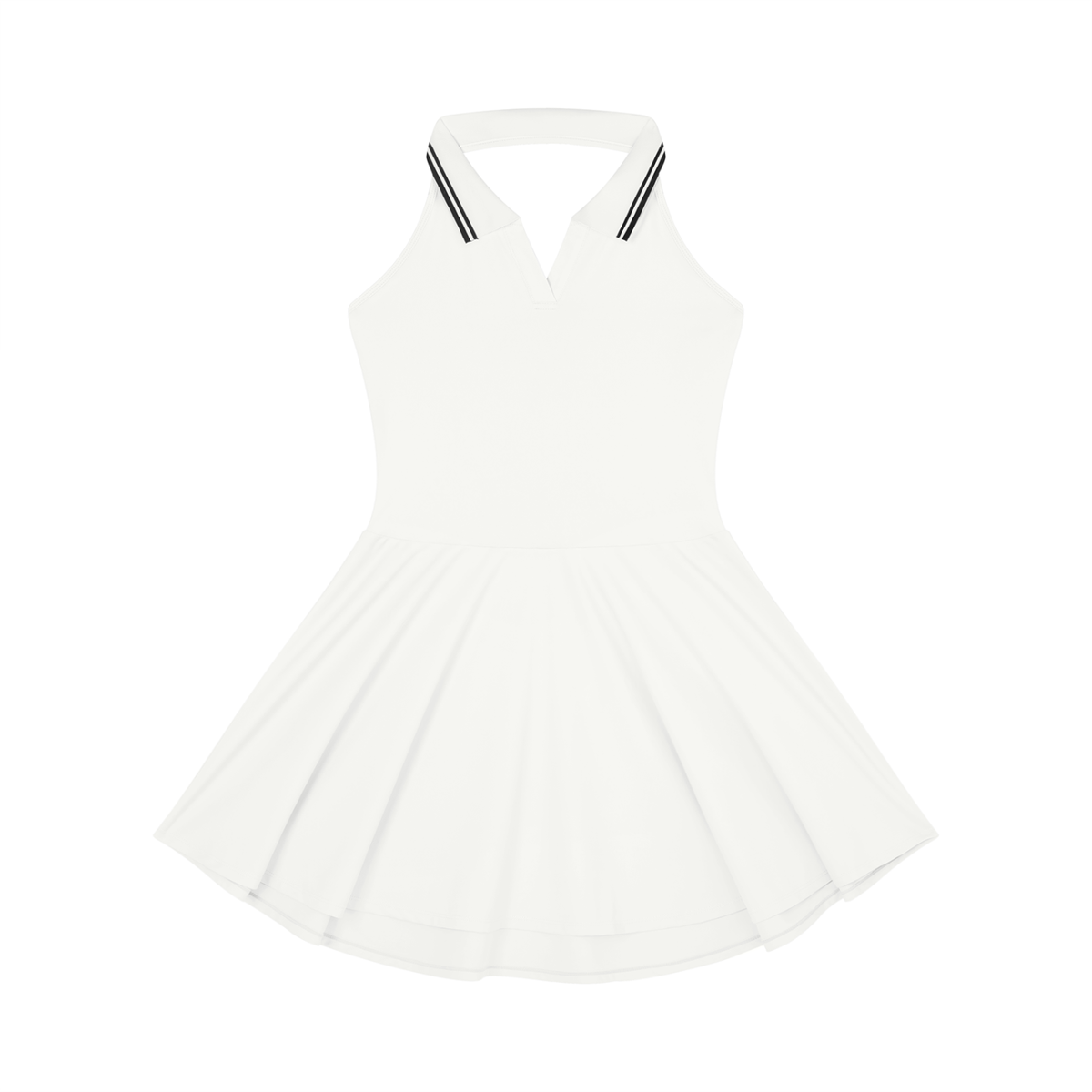 Women's Collared Halter A-Line Tennis Dress