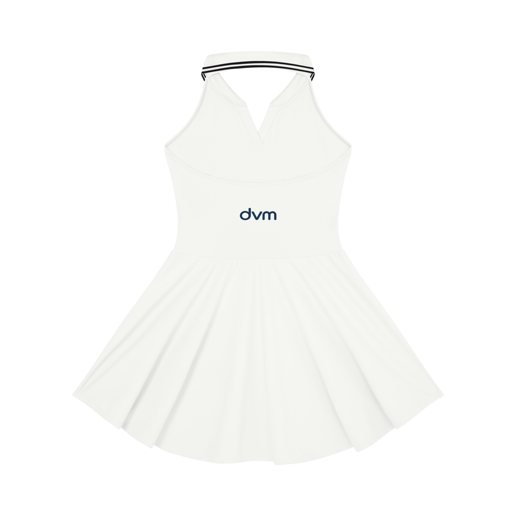 Women's Collared Halter A-Line Tennis Dress