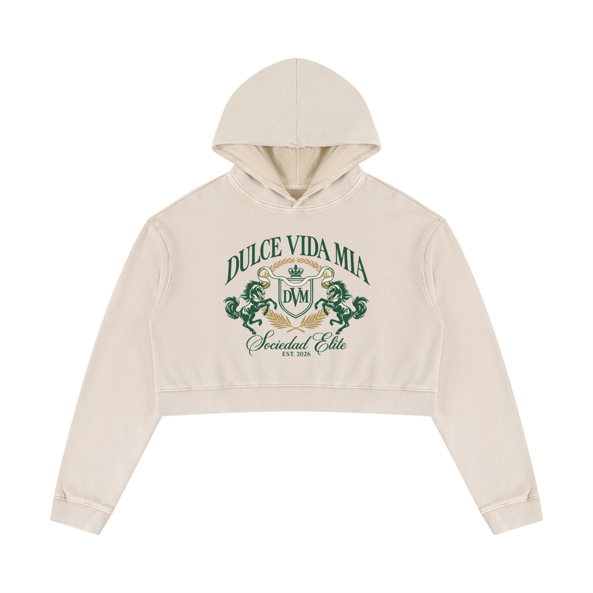 Sociedad Elite Cropped Hoodie