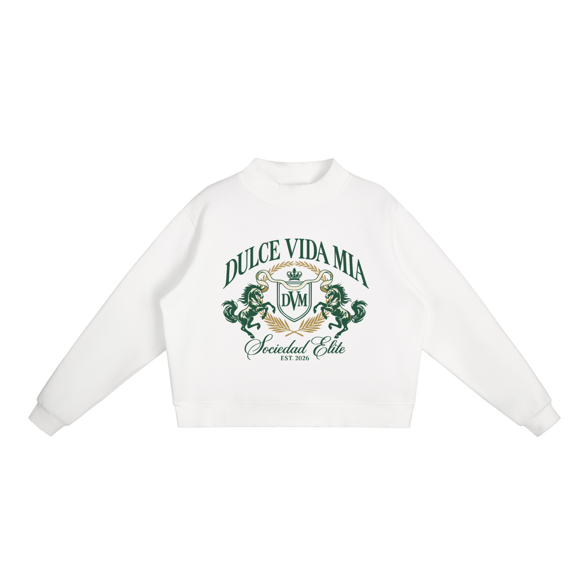 Sociedad Elite Crest Mock-Neck Sweatshirt