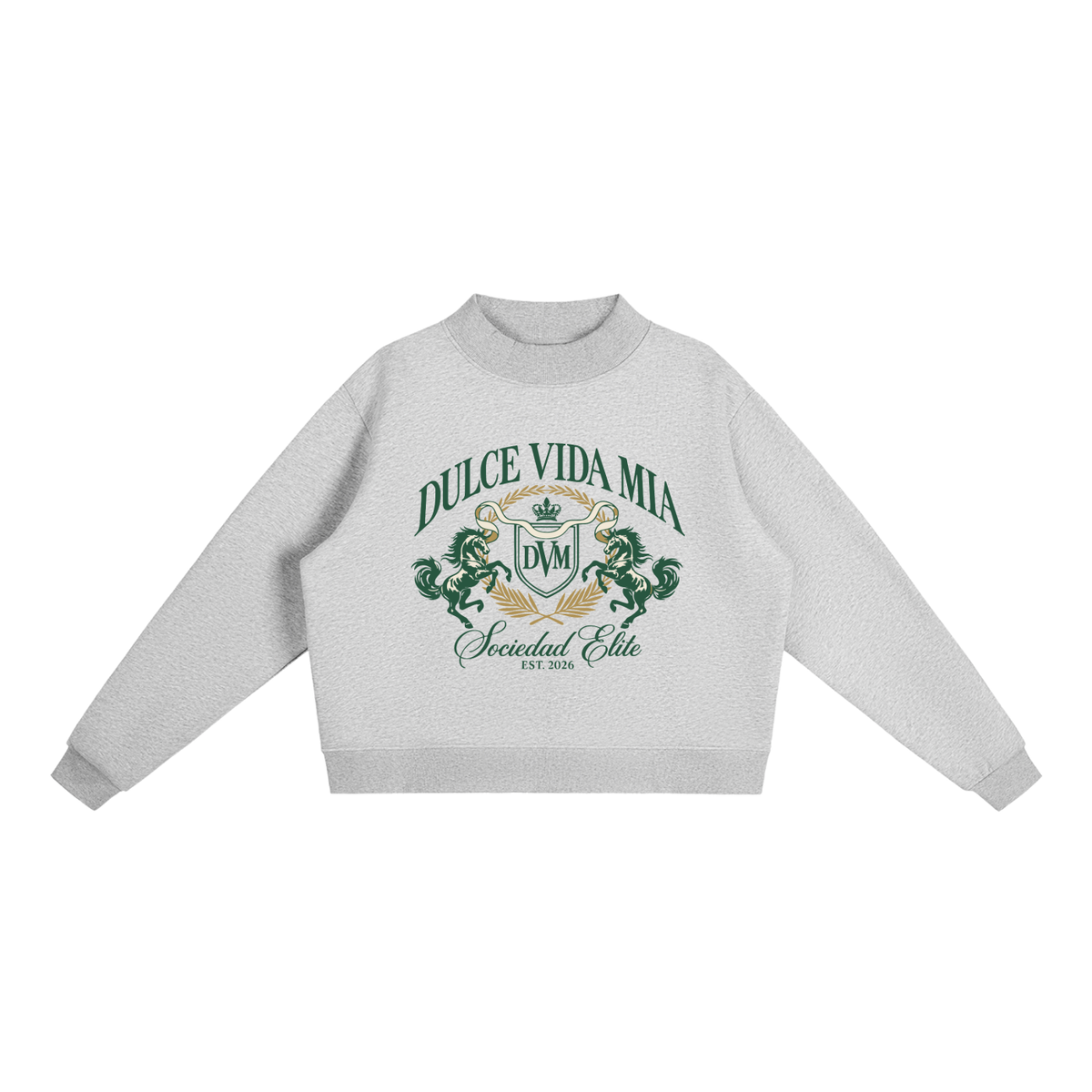Sociedad Elite Crest Mock-Neck Sweatshirt