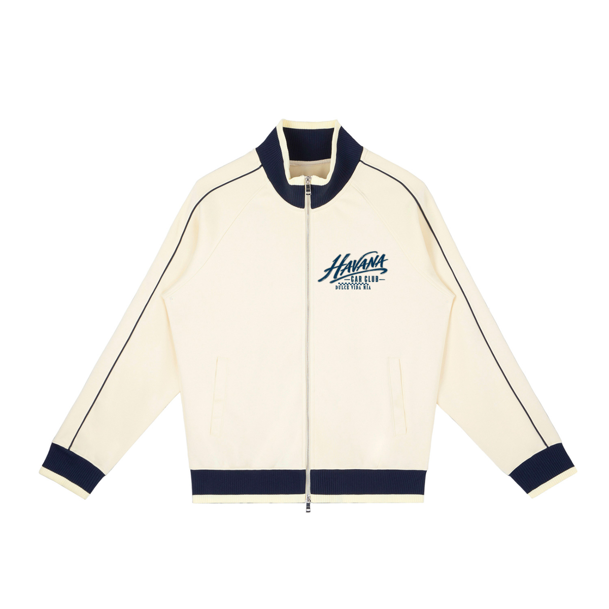 Havana Car Club Raglan Zip Track Jacket
