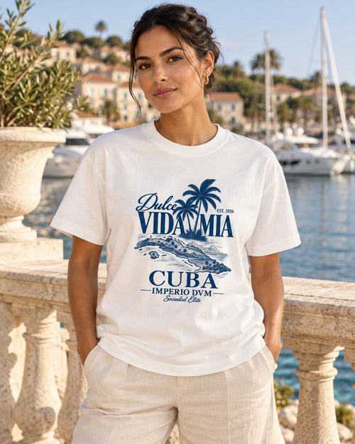 Cuba Island Tee in refined coastal styling