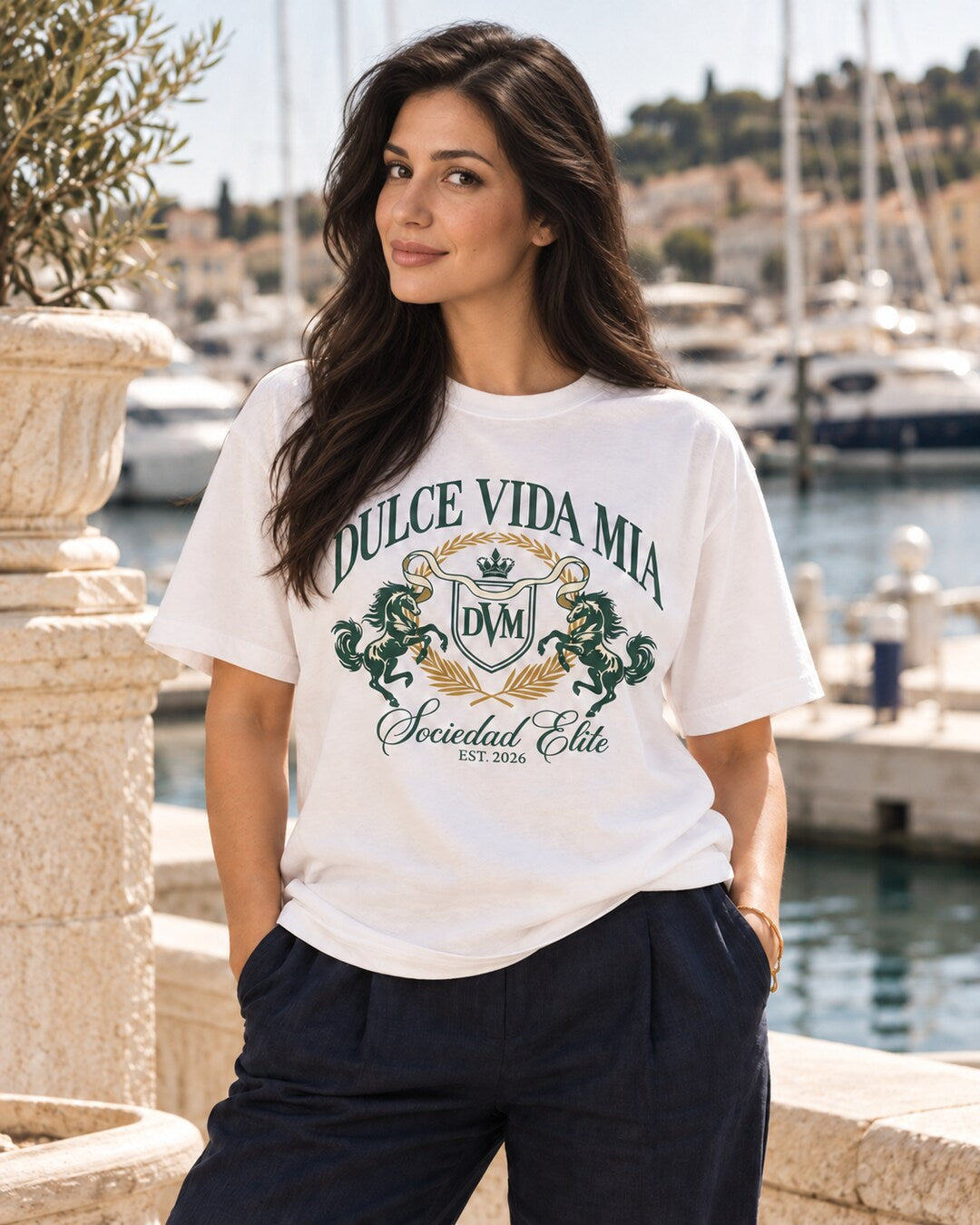 Sociedad Elite Essential Tee in elegant coastal styling