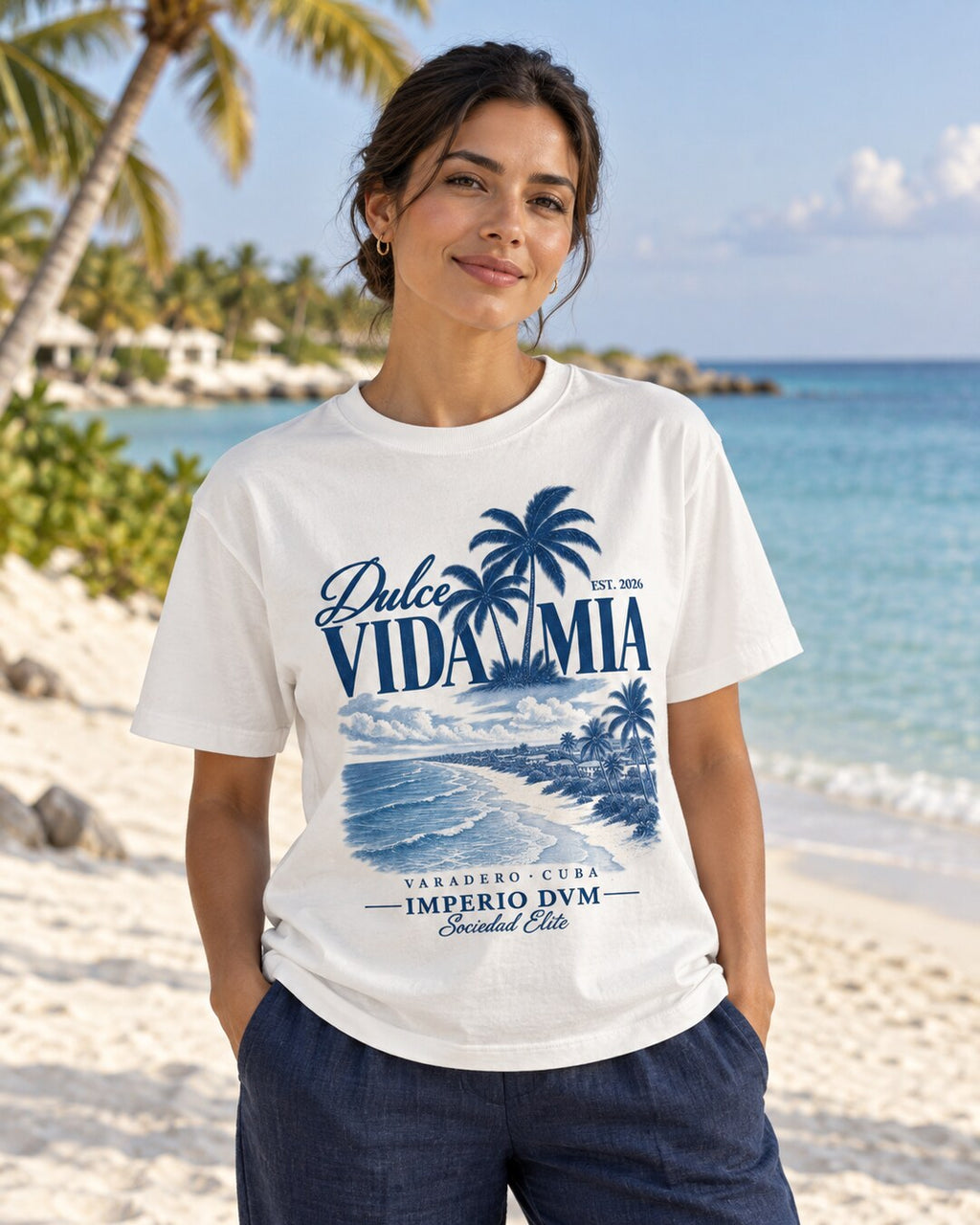 Varadero Coast Tee in refined coastal styling